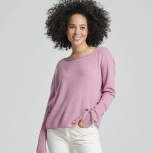 Cashmere Boatneck Sweater Purple Orchid